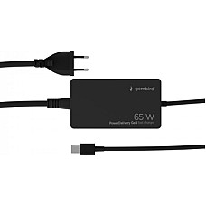 Блок живлення мережевий Gembird TYPE-C/PD/65W, 28W QC/4.0/4.0+/28W (NPA-AC-PDQC65-01)