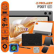 Планшет Teclast P30T KIT 10.1 4/128Gb Wi-Fi Gray Клавіатура/Миша/Навушники/ (6940709688342)