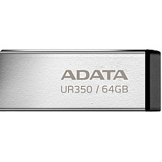 USB флеш накопичувач ADATA 64GB UR350 Silver-Black USB 3.2 (UR350-64G-RSR/BK)