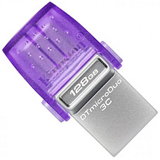 USB флеш накопичувач Kingston 128GB DataTraveler microDuo 3C USB 3.2/Type C (DTDUO3CG3/128GB)