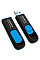 USB флеш накопичувач ADATA 256GB UV128 Black/Blue USB 3.2 (AUV128-256G-RBE)