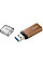 USB флеш накопичувач Apacer 128GB AH25C Classical Bronze USB 3.2 (AP128GAH25CJ-1) (1799357)