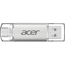 USB флеш накопичувач Acer 64GB UT300 USB-A/Type-C 3.2 Silver (BL.9BWWA.589)