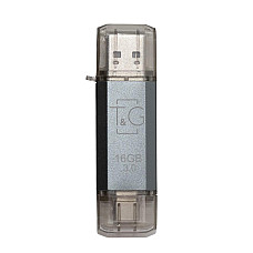 Флеш-накопичувач USB 3.0 16GB Type-C T&G 009 Star Series Silver (TG009TC-16GSL3)