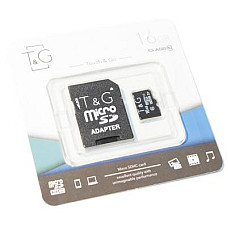 Карта пам`ятi MicroSDHC 16GB UHS-I Class 10 T&G + SD-adapter (TG-16GBSD10U1-01)