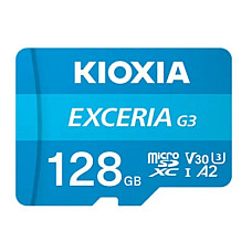 Карта пам'яті Kioxia 128GB microSDXC class 10 UHS-I U3 V30 A2 Exceria G3 (LMEX3L128GG2)