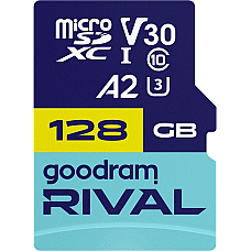 Карта пам`яті MicroSDXC 128GB UHS-I/U3 Class 10 Goodram + SD-adapter R170/W120MB/s + SD-adapter (GGSM2AA-1280R12)