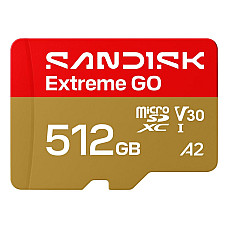 Карта пам'яті SANDISK Extreme GO SDXC 512GB UHS-I V30 A2 (SDSQXGN-512G-GN6MN)
