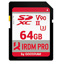 Memory card SD 64Gb GoodRAM IRDM PRO SDXC V90 UHS-II U3 Retail (IRP-S9B0-0640R11) (1463551)