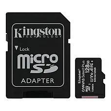 Карта пам`яті MicroSDXC 128GB UHS-I Class 10 Kingston Canvas Select Plus R100MB/s + SD-адаптер (SDCS2/128GB)