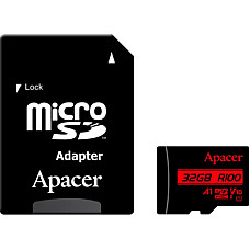 Карта пам`ятi MicroSDHC 32GB UHS-I Class 10 Apacer + SD adapter (AP32GMCSH10UB-R)