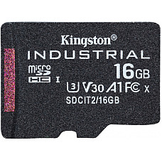 Карта пам`ятi MicroSDHC 16GB UHS-I/U3 Class 10 Kingston Industrial (SDCIT2/16GBSP)