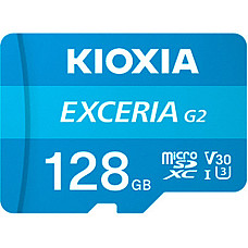 Карта пам'яті Kioxia 128GB microSDXC class 10 UHS-I U3 V30 A1 Exceria G2 (LMEX2L128GG2)
