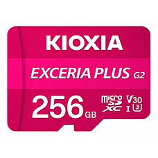Карта пам'яті Kioxia 256GB microSDXC class 10 UHS-I U3 V30 A1 Exceria Plus G2 (LMPL2M256GG2)