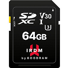 Карта пам`ятi SDXC  64GB UHS-I/U3 Class 10 Goodram IRDM S3A0 R100/W40MB/s (IR-S3A0-0640R12)