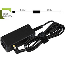 Блок живлення 1StCharger для ноутбука Dell 19V 30W 1.58A 5.5х1.7мм + каб.живл. (AC1STDE30WC) (1367002)