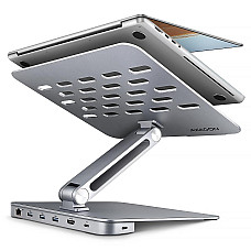 Підставка для ноутбуків AXAGON HMC-STND USB-C 5Гбіт/с алюмінієва підставка - HUB 7in1 (HMC-STND)