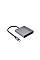 Док-станція Cablexpert USB-C 3-в-1 (A-CM-COMBO3-04)