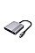 Док-станція Cablexpert USB-C 3-в-1 (A-CM-COMBO3-04)