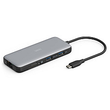 Док-станція USB-C, 8 портів, 2xHDMI, 3xUSB3.0, 1xRJ45, 1xSD, 1xMicroSD, 1xUSB-CPD  DA-70915 DIGITUS by ASSMANN (DA-70915) (1838654)