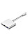 Док-станція USB3.1 Type-C --> HDMI/USB3.0/Type-C (F), кабель 0.1м, OEM (S0733)