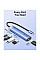 Концентратор VENTION USB 3.1 Type-C to HDMI/USB 3.0x3/PD 100W Blue Aluminum Alloy Hub 5-in-1 (TGESB)