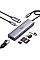 Концентратор Ugreen USB3.1 Type-C to HDMI/USB 3.0x2/RJ45/SD/TF/PD 100W CM512 (60515)