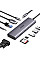 Концентратор Ugreen USB3.1 Type-C to HDMI/VGA/USB 3.0х3/RJ45/SD/TF/PD/35мм TRRS 100W 10-in-1 (15601)