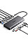 Док-станція USB3.2 Type-C --> HDMIx2,4K60Hz/4xUSB-A/2xUSB-C3.2/DP4K60Hz/RJ45/SD/TF/AUX PD 100W CM681 (15978)