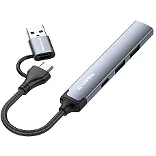 USB-хаб СolorWay USB Type-A/USB Type-C 4-в-1 (CW-HUB06)