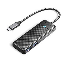 USB-хаб Orico PAPW2AC-C3-015-BK-EP USB Type-C 4-в-1  (CA914210)
