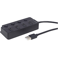 USB-хаб Gembird 4 ports (UHB-U2P4P-01) з вимикачами