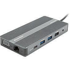 Концентратор Blueendless USB-C to 2xHDMI + VGA + LAN + 3xUSB 2.0 + SD/TF + USB-C PD100W + Aux (CA913