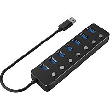 USB-хаб Gembird 7 ports Black (UHB-U3P7P-01) з вимикачами