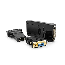 Конвертер USB 2.0 to HDMI / VGA / DVI, Black, Box (1585499)