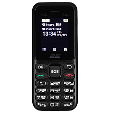 Мобiльний телефон 2E S180 2024 Black (694743653885)