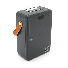 Power Bank Remax RPP-118 80000mAh 3USB+Type-C PD+QC 27W+22.5W Black 1.7kg (1790004)