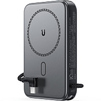 УМБ Acefast Magnetic Wireless 10000mAh 22.5W PD,QC 3.0 USB-C In/Out, QI 15W  M24 Metal Gray (6974316284871)