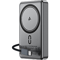 УМБ Acefast Magnetic Wireless 10000mAh 22.5W PD,QC 3.0 USB-C In/Out, QI 15W  M18 Black (6974316284017)