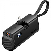 Батарея універсальна Vention 4800mAh 22,5W PD, USB-C In/Out, LED display, with built-in Lightning ca