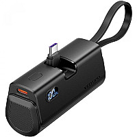 Батарея універсальна Vention 4800mAh 22,5W PD, USB-C In/Out, LED display, with built-in USB-C cable