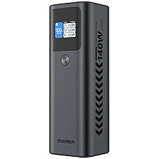 Батарея універсальна Choetech 27000mAh, PD/140W in/out, 2*USB-C/PD5.0, QC3.0/22W, TFT Display (B670-