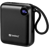 УМБ Sandberg 10000mAh 20W PD,QC3.0, USB-C In/Out, with 2 cables USB-C (421-26)