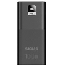Батарея універсальна Sigma X-power SI50A6QLX 50000mAh, PD/100W, LED, cable 100w, black (482779874131