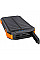 Батарея універсальна Choetech 10000mAh 10W 2USB-A+USB-C,solar panel Black-Orange (B658-OR)