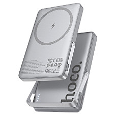 Батарея універсальна HOCO 5000mAh Sunlight PD/20W Magnetic Metal Grey (Q36 / 714986)