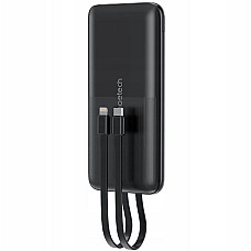 Батарея універсальна Choetech 10000mAh 22,5W, MicroUSB, USB-A, USB-C, build-in USB-C/Lightning cable (B654-BK)