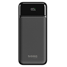 Батарея універсальна Sigma X-power SI30A4QL 30000mAh, PD/20W, QC22.5W, LED, cable 20w, black (482779