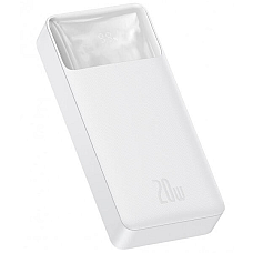 Powerbank Baseus Bipow 20000mAh Input:5V/2A/3A9V/2A(microUSBType-C) Output:5V/3A9V/2A12V/1.5A(2хUSB)Q40plasticWhite (1782455)