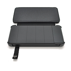 Power bank 12000 mAh Solar Input:5V/1A(microUSB) Output:5V/21А(2хUSB) rubberized case Black BOX (1782464)